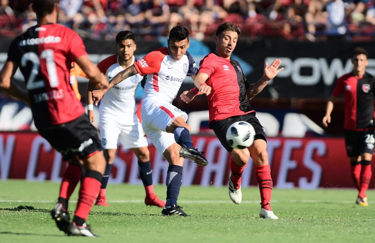 SAN LORENZO VS NEWELLS. FOTO TOMADA DE TWITTER