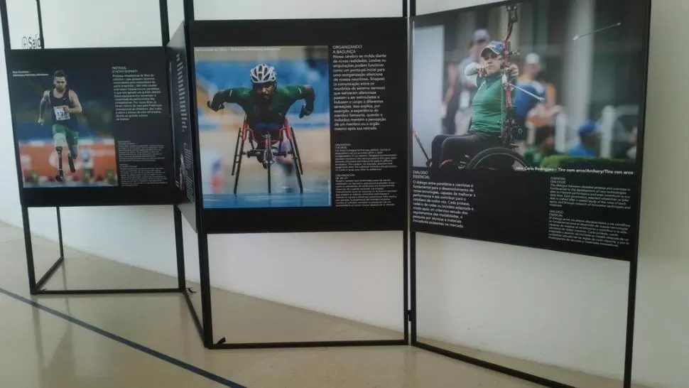 PROTAGONISTAS. Alan Fonteles, campeón mundial y paralímpico; Ariosvaldo Da Silva, velocista, y la tiradora con arco, Jane Carla Rodrigues, fueron retratados. la gaceta / foto de mariana apud