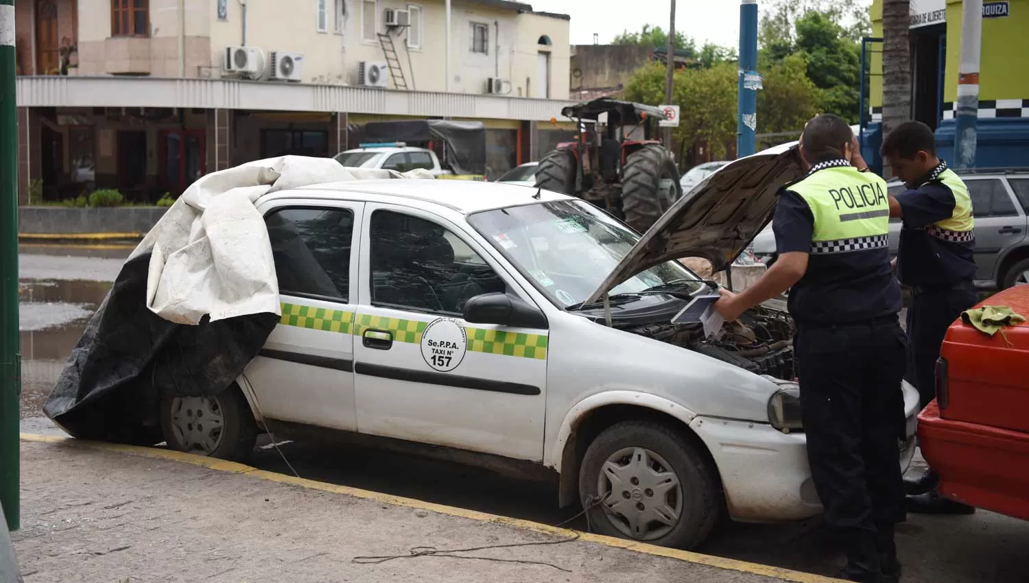 El crimen de Graneros generó furia en Alderetes. LA GACETA/FOTO DE ANALÍA JARAMILLO