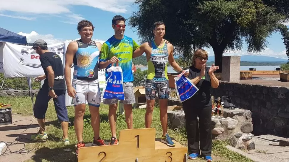 PODIO. Kovacevich tardó menos de una hora para llegar primero a la meta. foto gentileza de natalia viola 