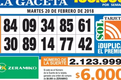 Los Números de Oro de LA GACETA