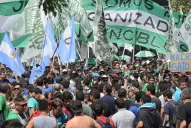 Miles de personas participaron de la movilización de Hugo Moyano