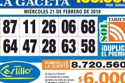 Los Números de Oro de LA GACETA