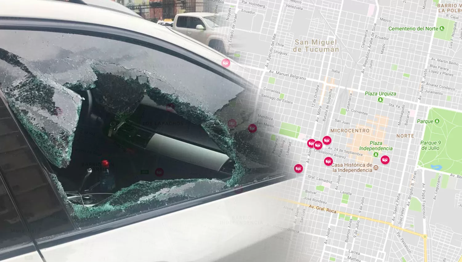 CRUCES DE CALLES. Los rompevidrios aprovechan la espera en los semáforos para actual. 