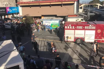 Video: así atropelló un tren a un camión de caudales en la localidad bonaerense de San Miguel