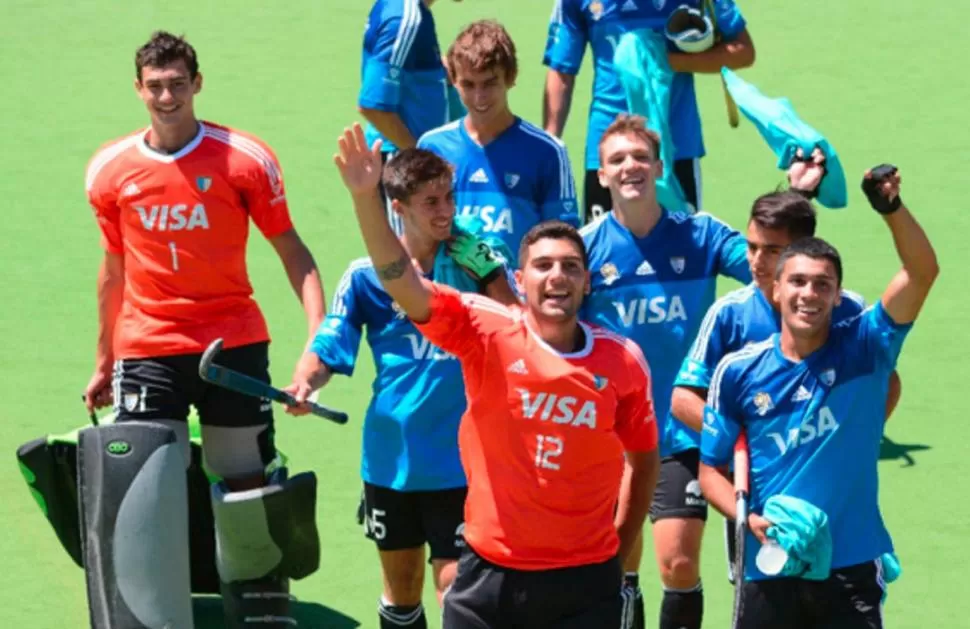 POR MÁS. Los Leoncitos golearon a Paraguay y llegaron invictos a la final. FOTO DE PAHF