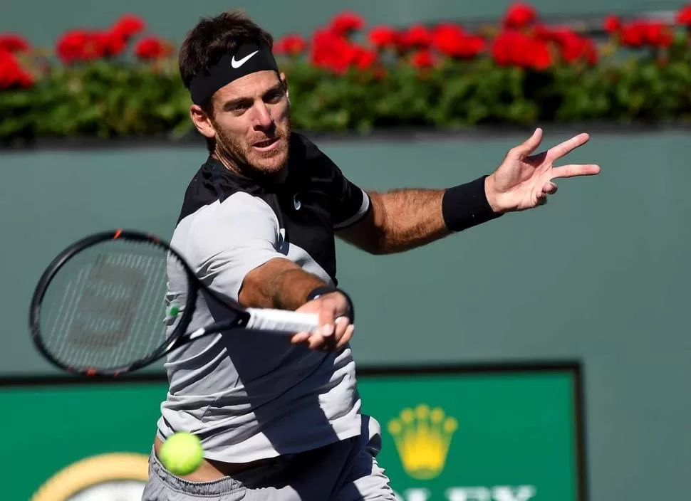 UN MARTILLO. El drive de “Delpo” destruyó la defensa que proponía Kohlschreiber. USA Today Sports