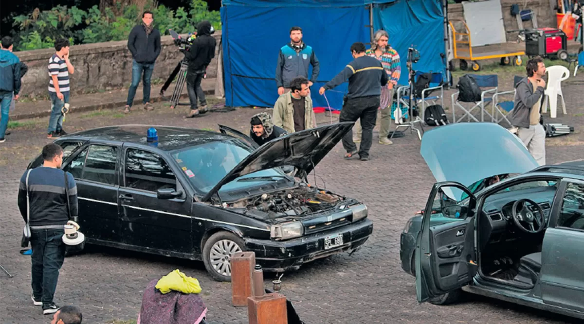 Una película de terror se filma en pleno cerro San Javier