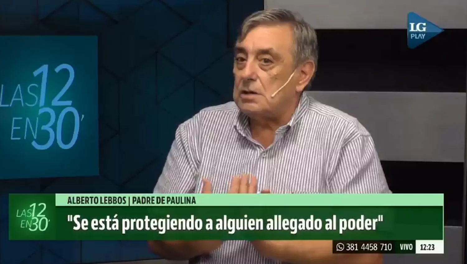 Lebbos en Las 12 en 30: “están apareciendo testigos preparados para obstaculizar el juicio