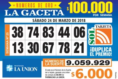 Los Números de Oro de LA GACETA