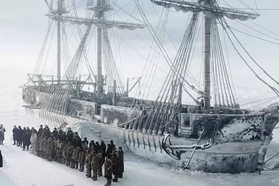 Dos barcos atrapados en el Ártico