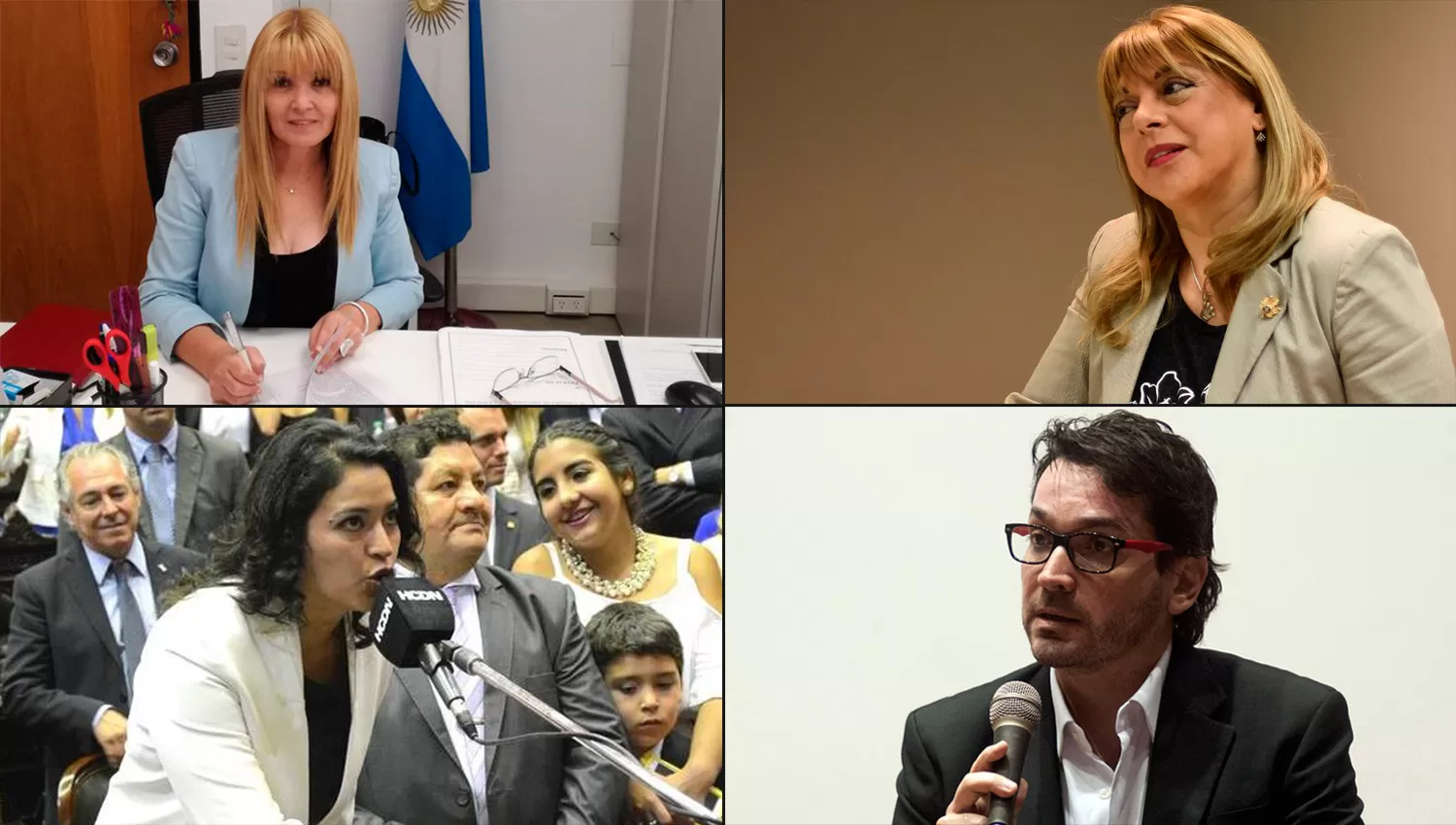 TOP CUATRO. Soraire, Gallardo de Dip, Villavicencio y Garretón encabeza la lista de diputados tucumanos que cajearon pasajes. ARCHIVO LA GACETA