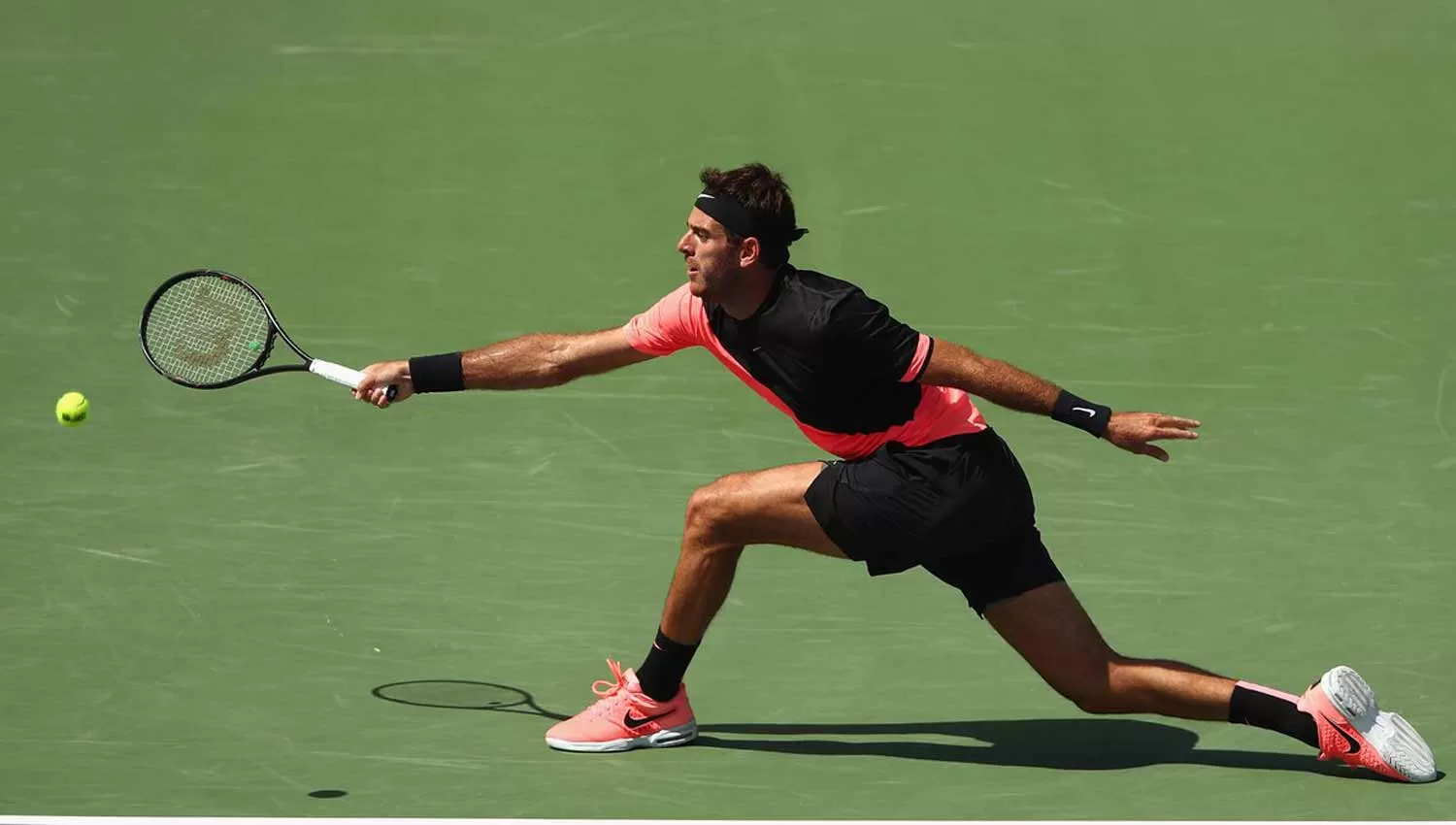 FUE SUPERIOR. Del Potro venció a Krajinovic y sigue avanzando en Miami. (INFOBAE)