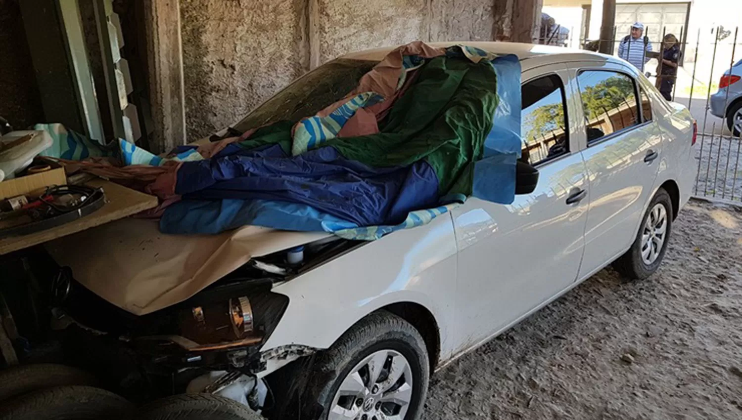 El Auto del acusado de atropellar a los ancianos. ( La Nación)