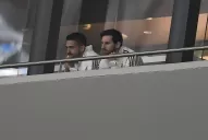 Messi sufrió en el palco y se fue antes del final del cotejo