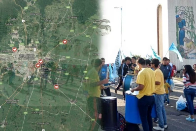 Jornada de protesta: este es el mapa de los cortes y ollas instaladas por Barrios de Pie en toda la provincia