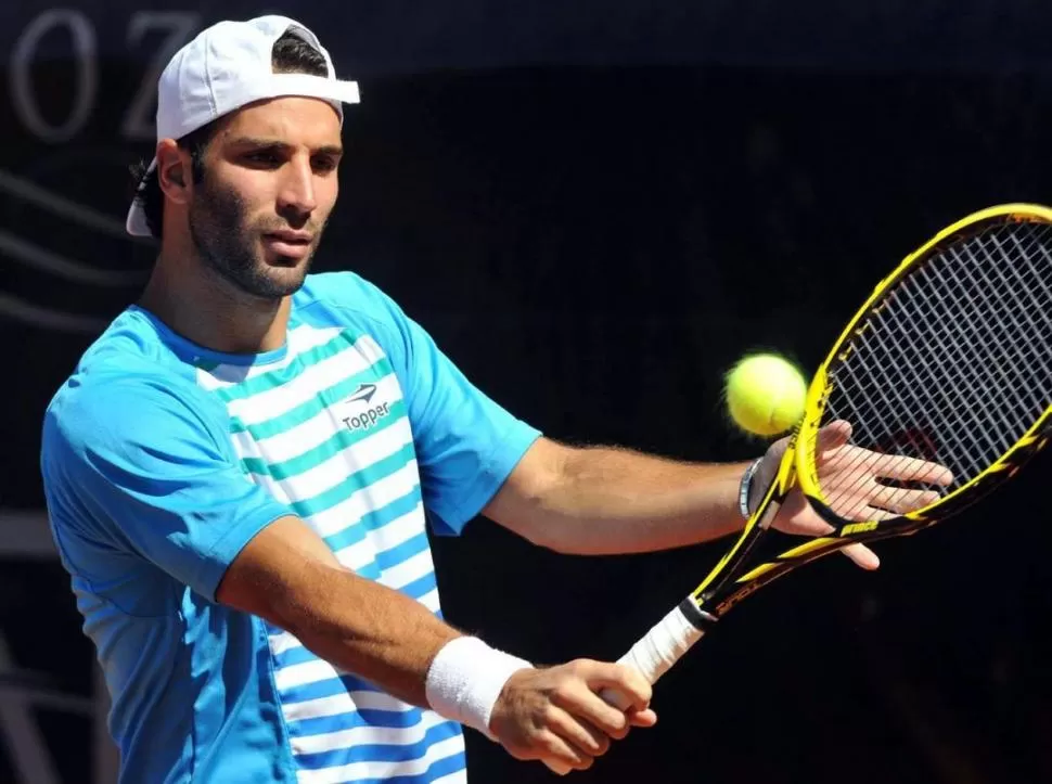 PROTAGONISTA. “Guille” Durán jugará el punto de dobles formando pareja con Máximo González, en tierra sanjuanina.  