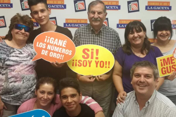 Dos lectores se llevaron $ 750.000 del pozo acumulado de los Números de Oro de LA GACETA