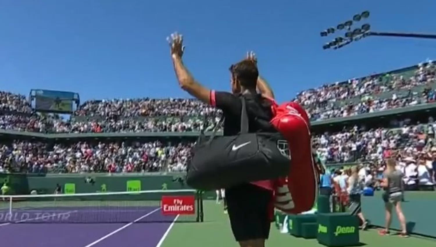 HASTA ACÁ LLEGUÉ. Del Potro se despidió de Miami. FOTO TOMADA DE TWITTER