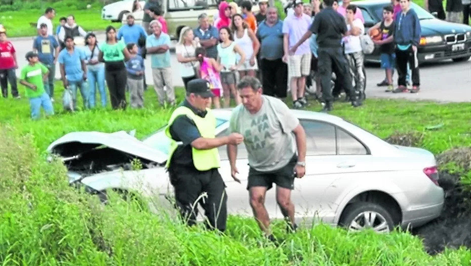 “Lalo” Ramos, luego del choque. FOTO TOMADA DE CLARÍN.COM