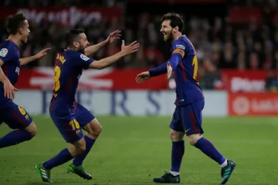 Messi jugó 30 minutos y otra vez salvó a Barcelona