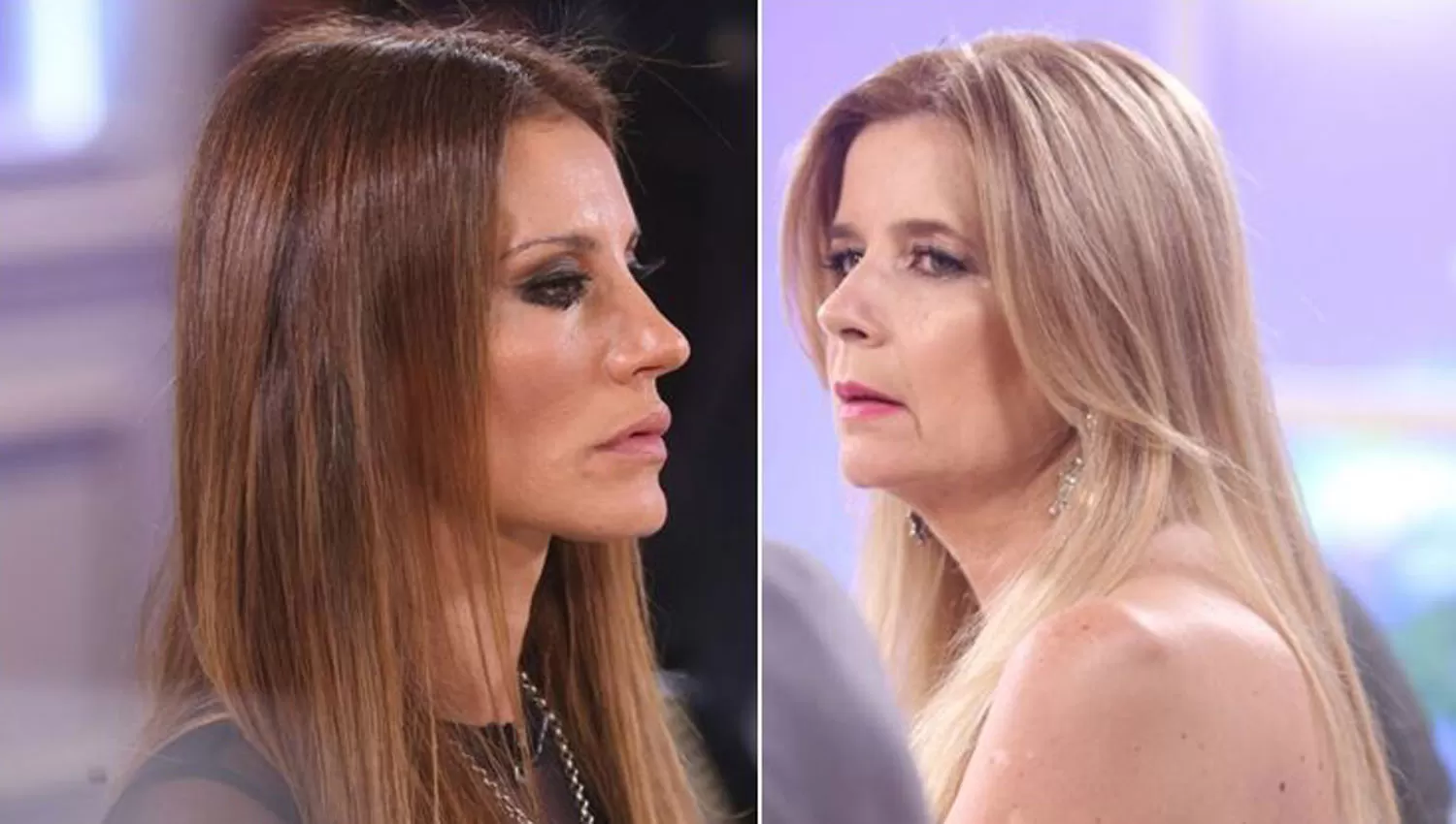 ENFRENTADAS. Natacha Jaitt y Mercedes Ninci. FOTO TOMADA DE FILO NEWS