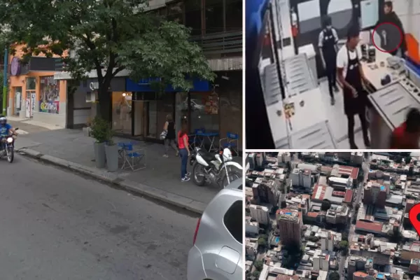 Video: entraron armados y robaron una heladería en pleno barrio Norte