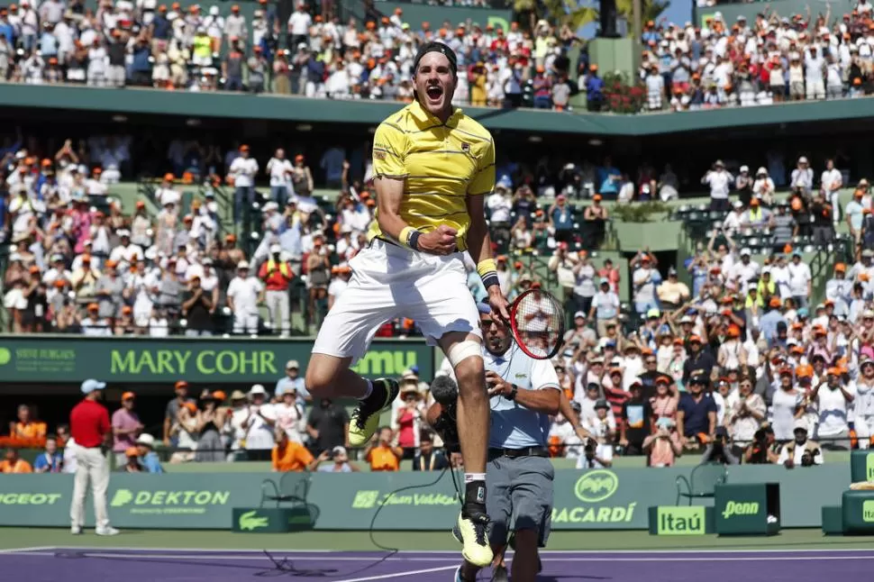 PLENO. Isner ganó el título más importante de su carrera. reuters