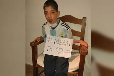 Messi cumplió el sueño del niño jujeño que padece una parálisis cerebral