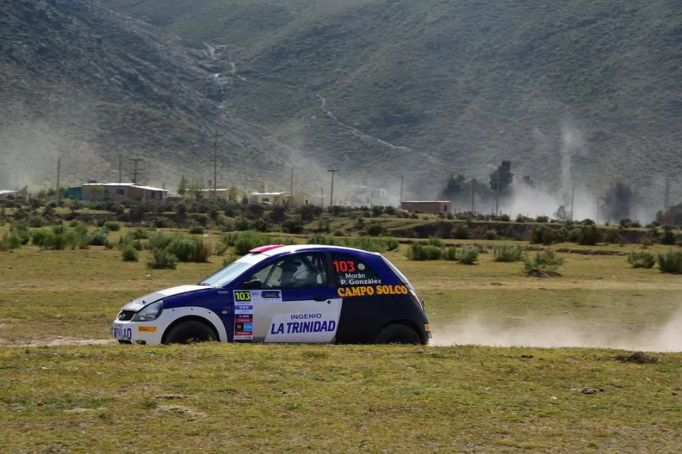 BUEN TRABAJO. Pablo Morán terminó 2° en el shakedown, con Ford Ka. foto de marcelino mercado