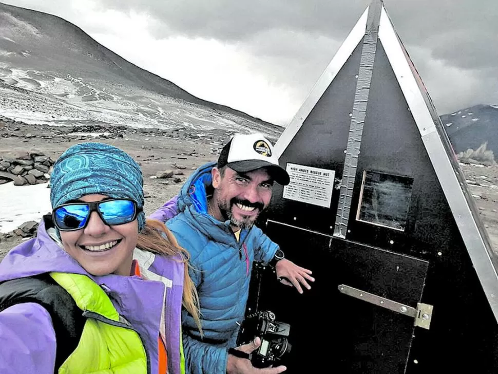 INOLVIDABLE. Mariana y Pablo, sonrientes en la cima del San Francisco. 