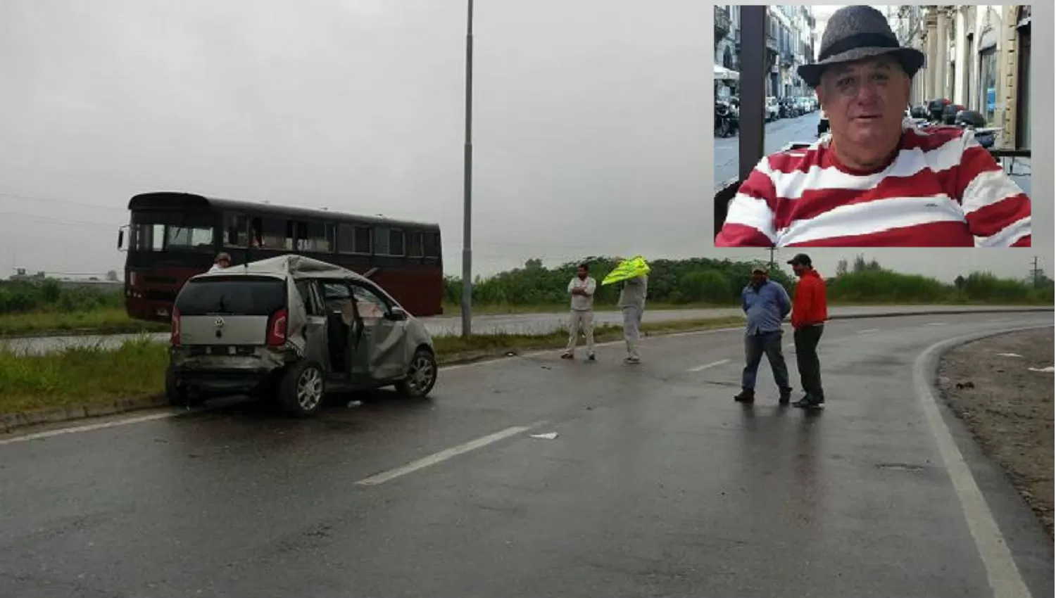 TRAGEDIA. El hombre volvía a su casa junto a su mujer, en Concepción. 