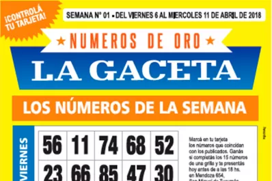 La grilla completa de los Números de Oro de LA GACETA