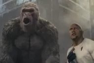 Llegan los primates gigantes, pero los domina Dwayne Johnson