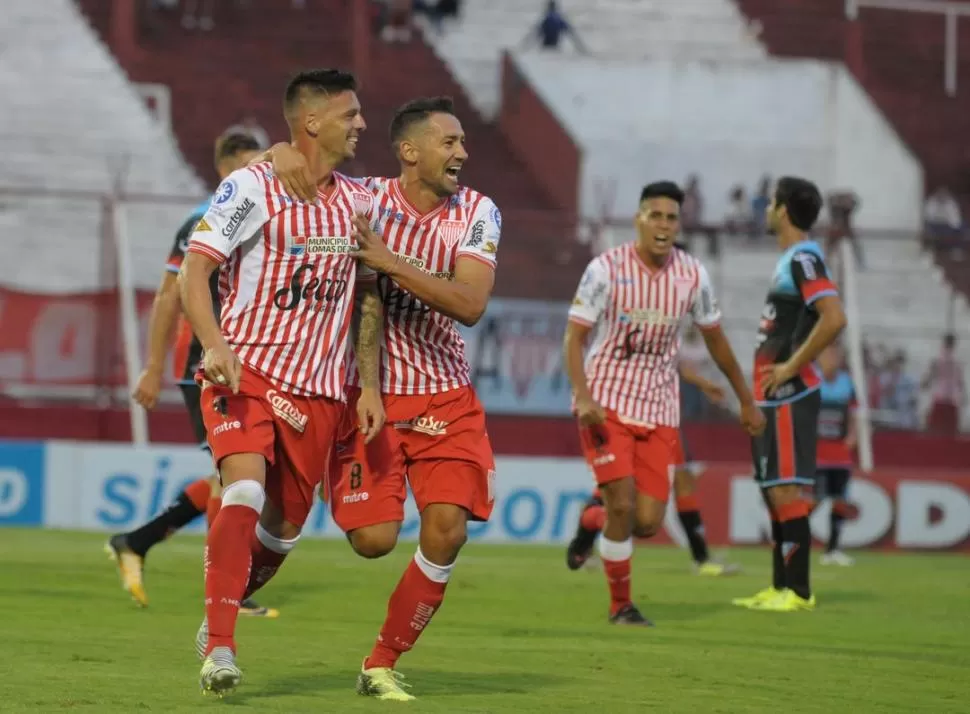 YA FESTEJÓ. Lenci marcó dos goles desde que llegó a Los Andes antes del inicio de la segnda parte del torneo. Ambos gritos fueron de local, contra Brown de Adrogué. La Unión