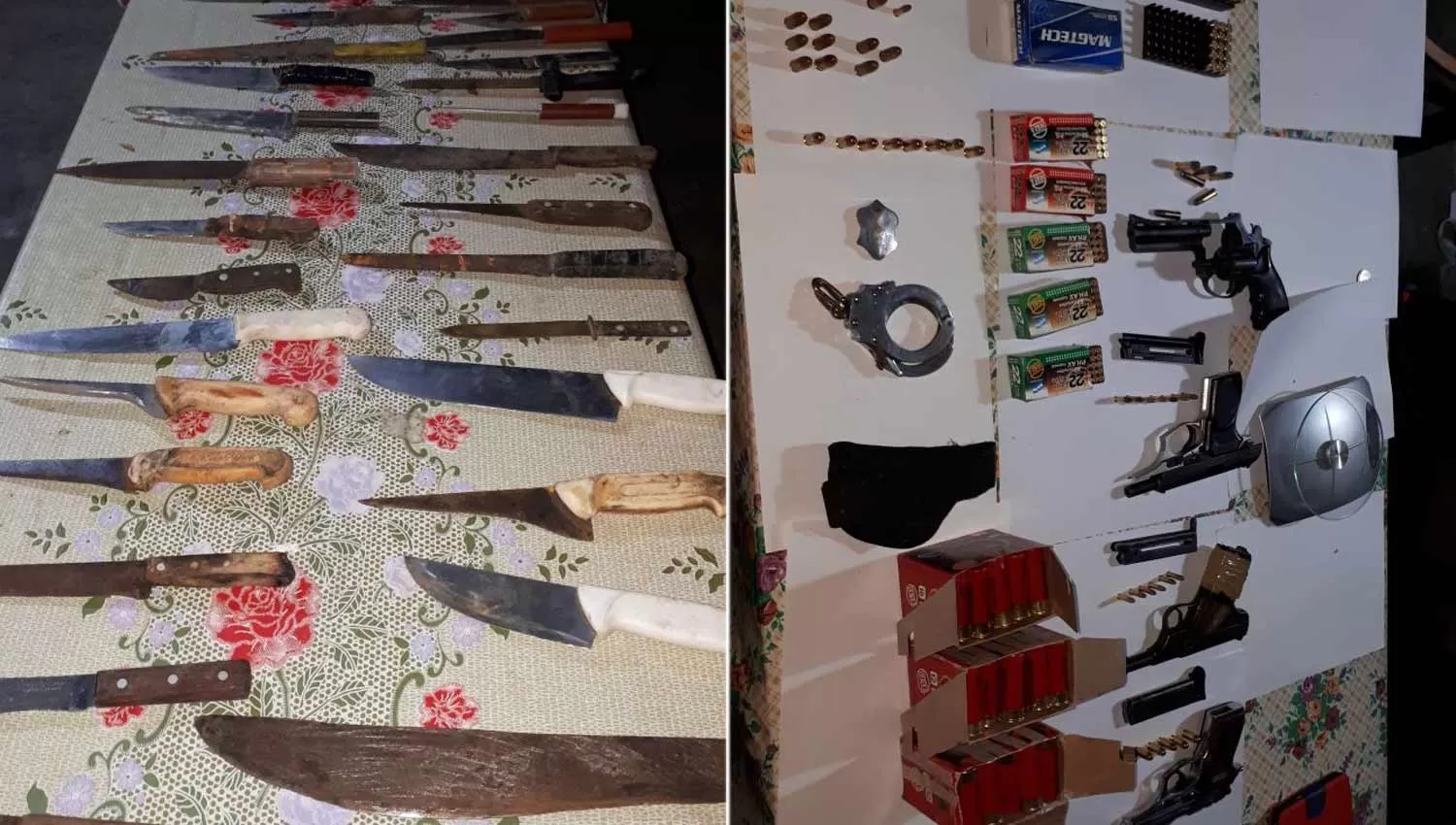 Incautaron un arsenal, dinero y drogas en un allanamiento en La Milagrosa