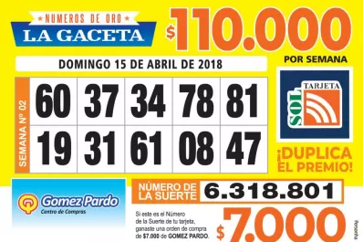 Los Números de Oro de LA GACETA