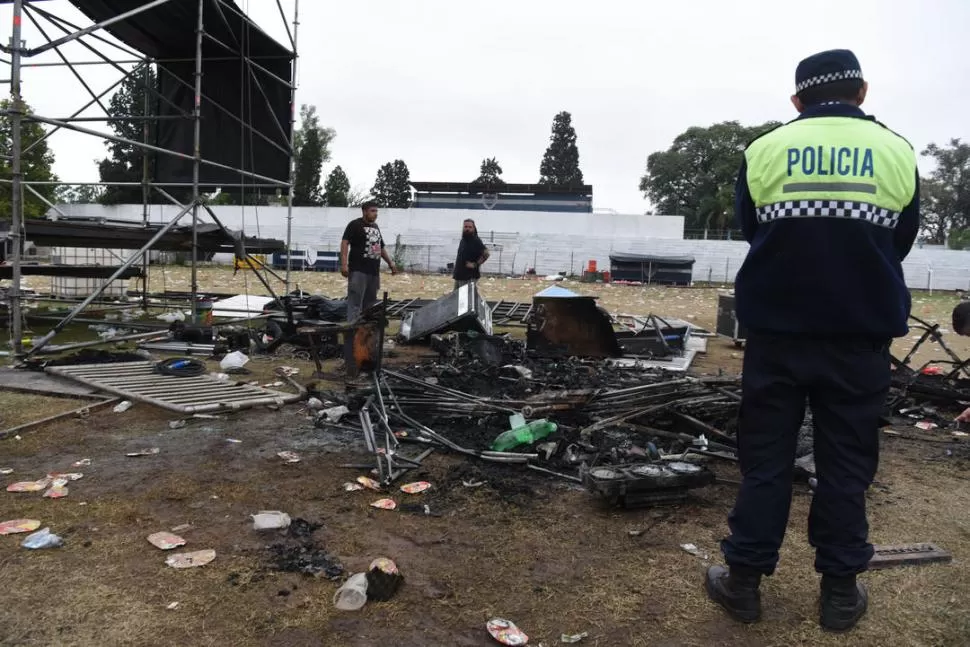 SIN CONTROL. Argentinos del Norte no estaba habilitado por la Municipalidad, pero igual se hizo el evento. LA GACETA / FOTO DE DIEGO ARAOZ.-