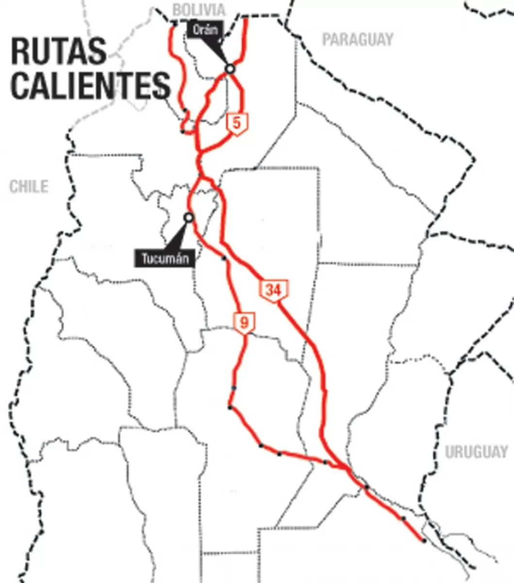 Caminos donde el peligro siempre está presente