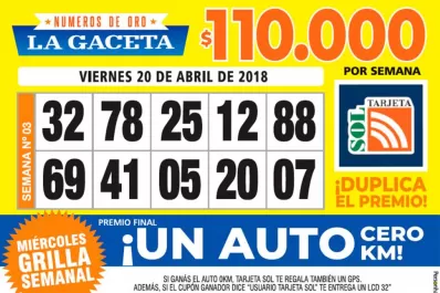 Los Números de Oro de LA GACETA