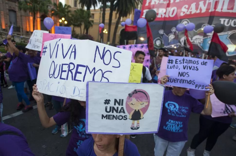 CONCIENCIA. Las marchas son uno de los indicadores que muestran la activa defensa de los derechos de la mujer. la gaceta / foto de diego aráoz