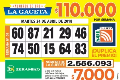 Los Números de Oro de LA GACETA