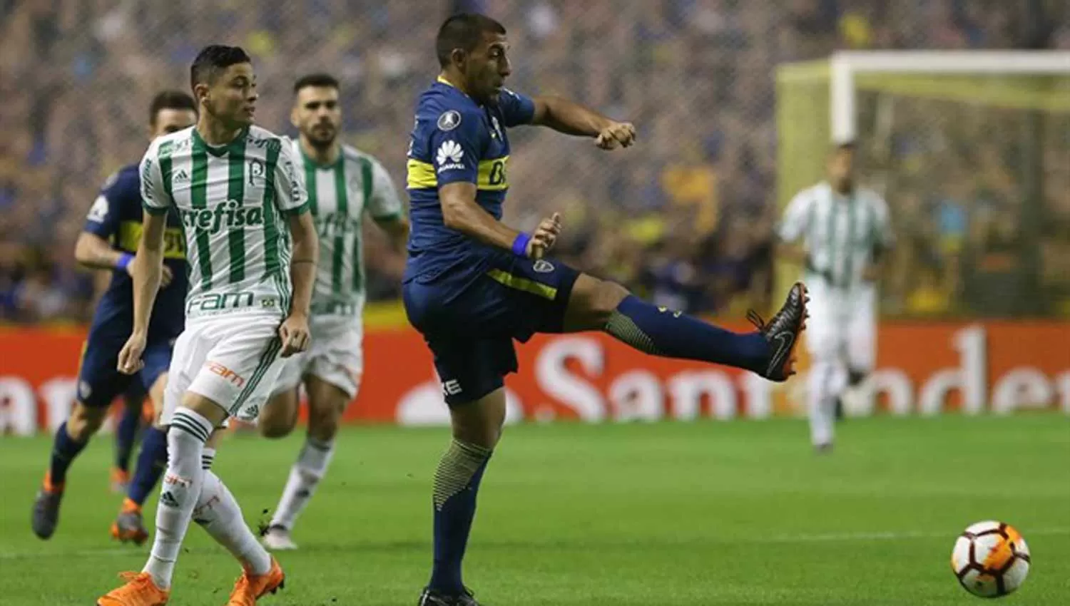 NUEVO ENFRENTAMIENTO. Boca perdió con Palmeiras en La Bombonera. (LA NACIÓN)