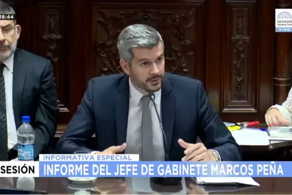 Peña, en el Senado: las provincias deben asumir sus responsabilidades de gasto