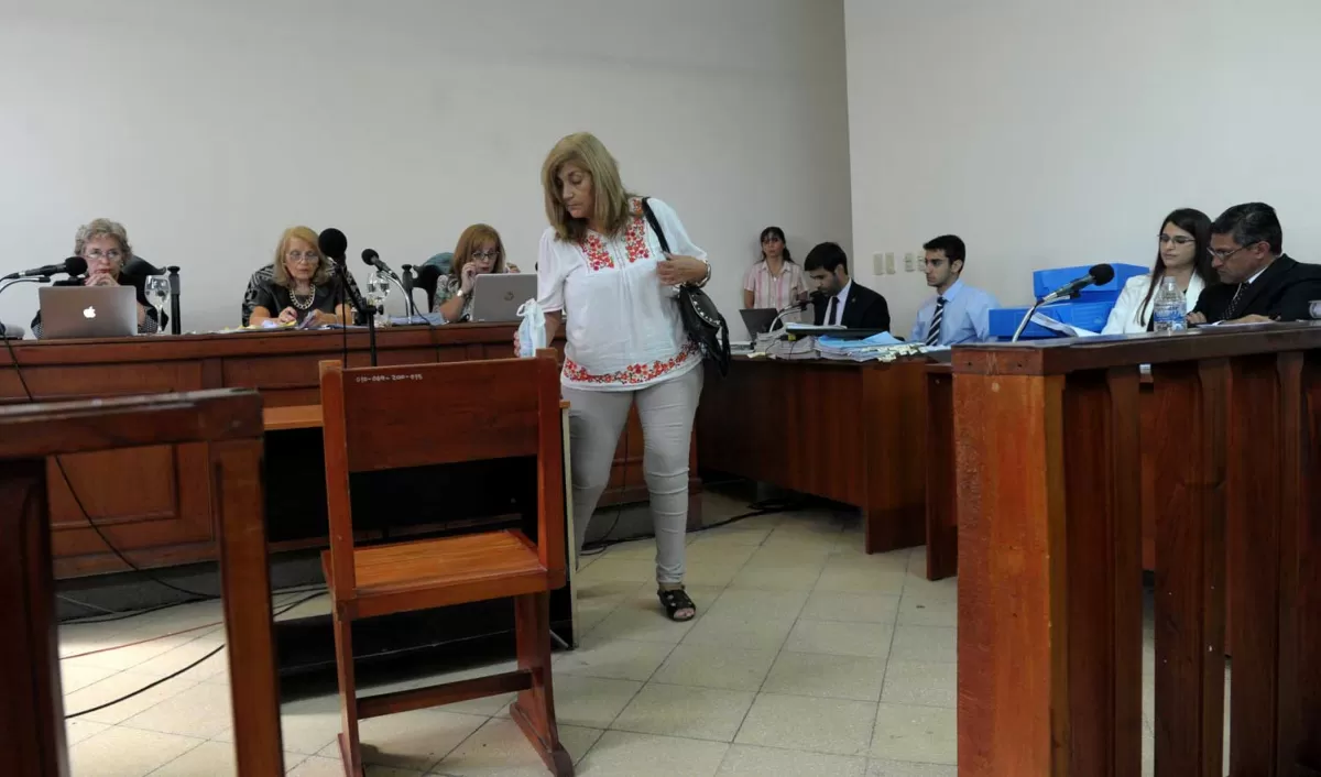 EX JEFA Y TESTIGO. Figueroa, que estaba a cargo de la división Obras por Administración de la DAU, se ubica ante las juezas. Declaró durante dos horas. la gaceta / foto de franco vera