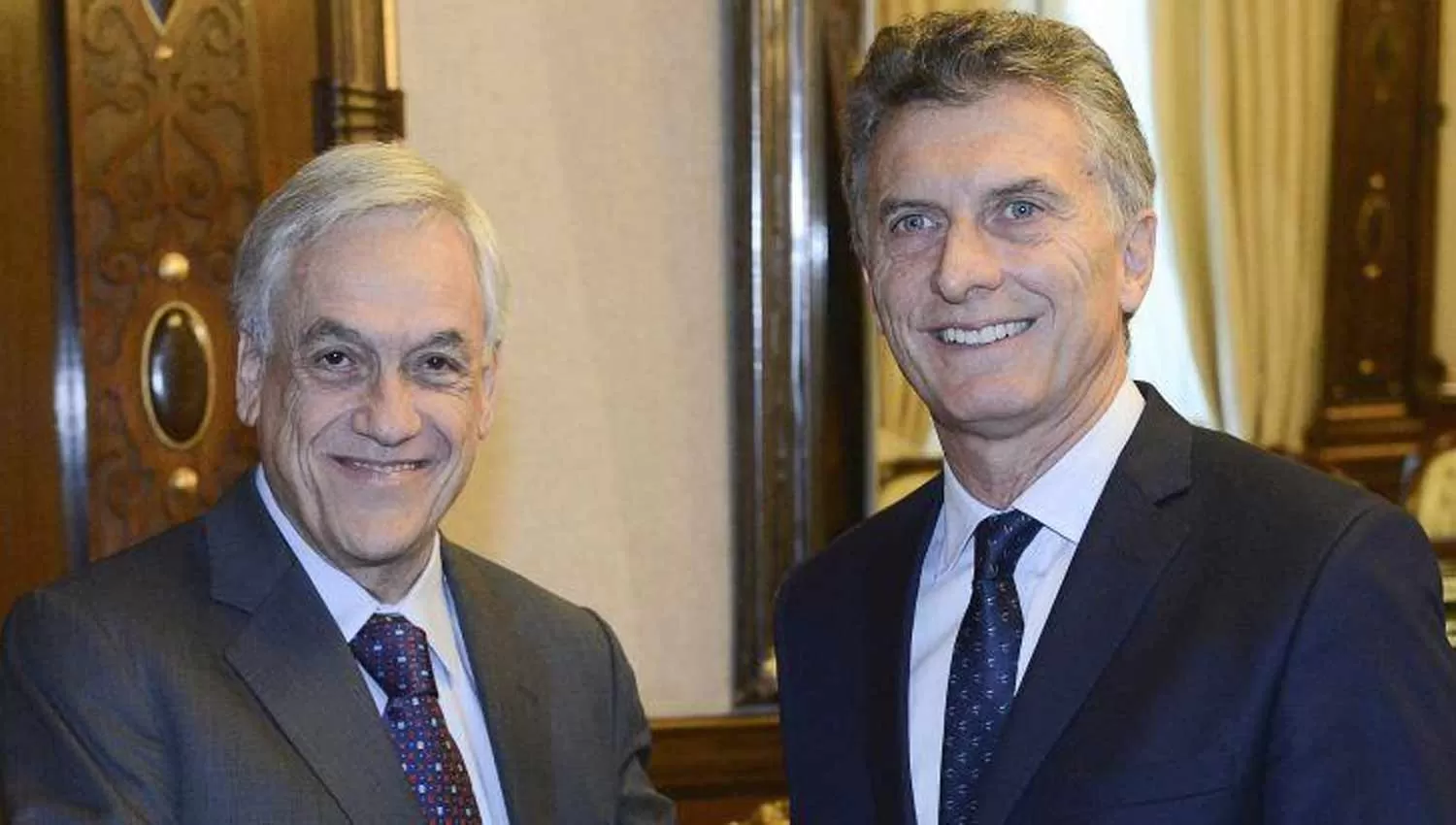 PIÑERA Y MACRI. Se reunieron hoy en la Casa Rosada. FOTO TOMADA DE AMBITO.COM