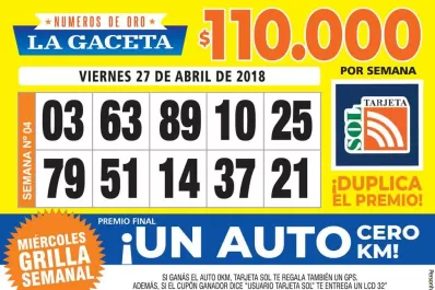 Los Números de Oro de LA GACETA