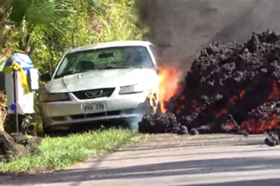 Autos y casas destruidas: así fue el paso devastador de un río de lava en Hawaii