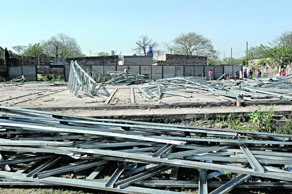 SÖLO CONTRAPISO. El Cepla había comenzado a construirse en 2015, alcanzó el 43% y luego fue saqueado. la gaceta / foto de héctor peralta