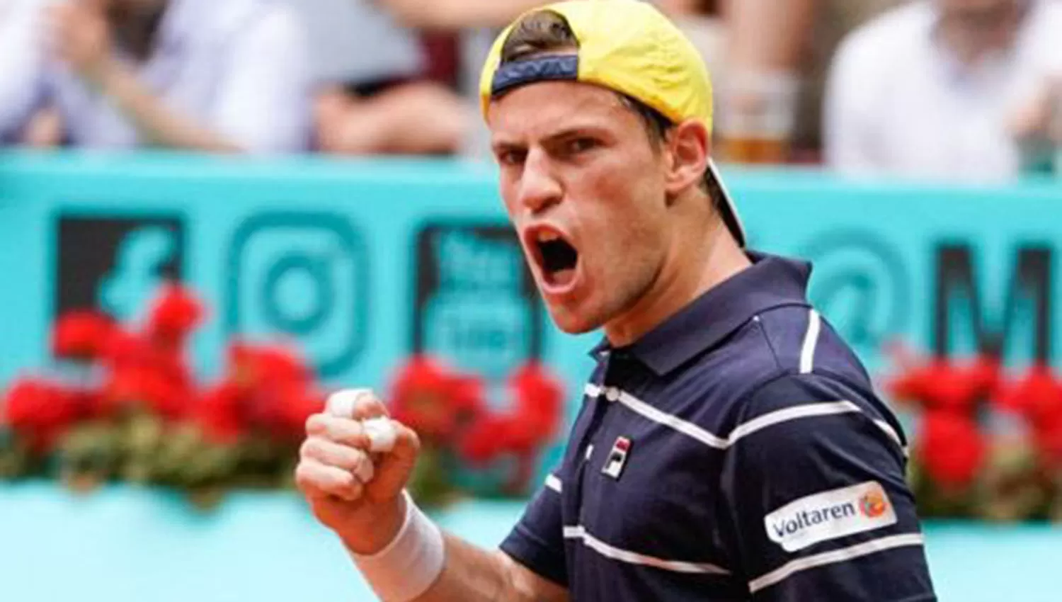 Así festejó su triunfo El Peque Schwartzman.
FOTO TOMADA DE TWITTER @MutuaMadridOpen